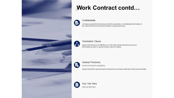 Work Contract Contd Confidentiality Ppt PowerPoint Presentation Gallery Samples Work Contract Contd Confidentiality Ppt PowerPoint Presentation Gallery Samples