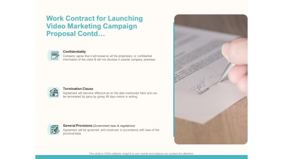 Work Contract For Launching Video Marketing Campaign Proposal Contd Ppt Infographics Template PDF Work Contract For Launching Video Marketing Campaign Proposal Contd Ppt Infographics Template PDF
