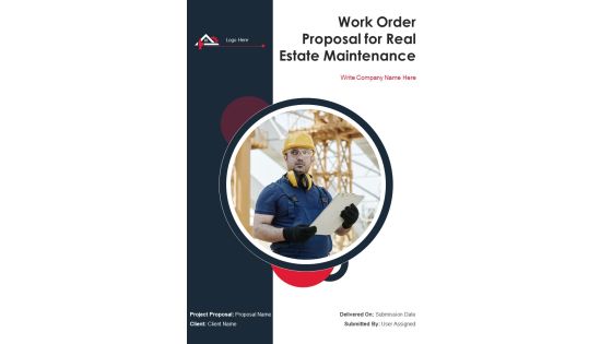 Work Order Proposal For Real Estate Maintenance Example Document Report Doc Pdf Ppt