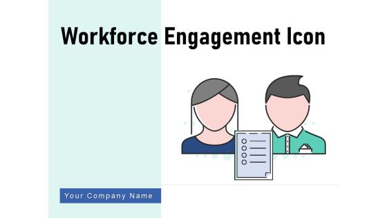 Workforce Engagement Icon Targets Measurement Ppt PowerPoint Presentation Complete Deck