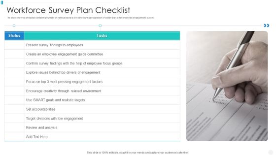 Workforce Survey Plan Checklist Structure PDF