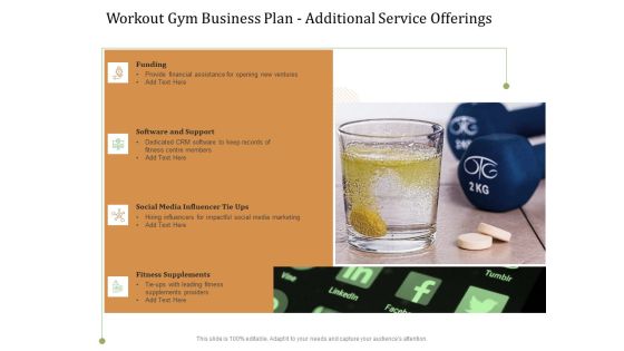 Workout Gym Business Plan Additional Service Offerings Ppt Slides Mockup PDF Workout Gym Business Plan Additional Service Offerings Ppt Slides Mockup PDF