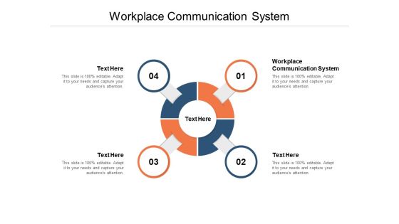 Workplace Communication System Ppt PowerPoint Presentation Infographic Template Influencers Cpb