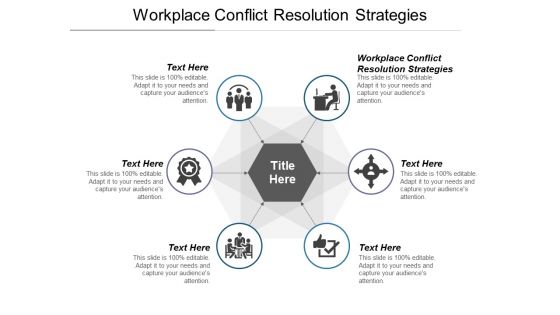 Workplace Conflict Resolution Strategies Ppt PowerPoint Presentation Summary Master Slide