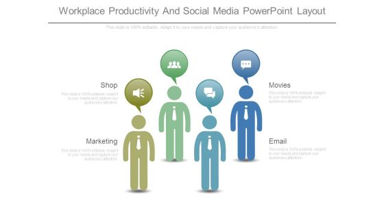 Workplace Productivity And Social Media Powerpoint Layout Workplace Productivity And Social Media Powerpoint Layout