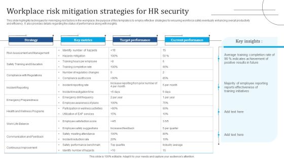 Workplace Risk Mitigation Strategies For HR Security Portrait PDF Workplace Risk Mitigation Strategies For HR Security Portrait PDF