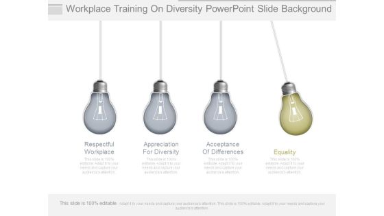 Workplace Training On Diversity Powerpoint Slide Background