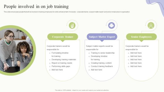 Workplace Training Techniques For Departments And Individual Staff People Involved In On Job Training Template PDF Workplace Training Techniques For Departments And Individual Staff People Involved In On Job Training Template PDF