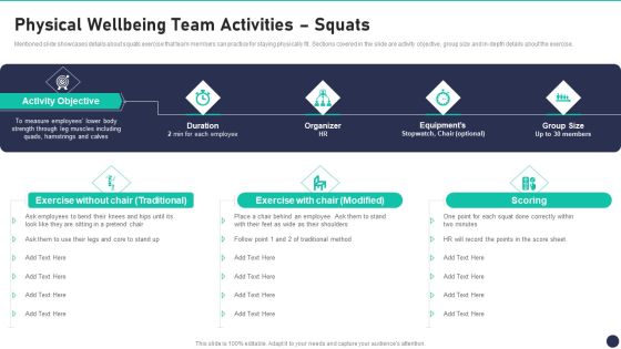 Workspace Wellness Playbook Physical Wellbeing Team Activities Squats Ideas PDF Workspace Wellness Playbook Physical Wellbeing Team Activities Squats Ideas PDF