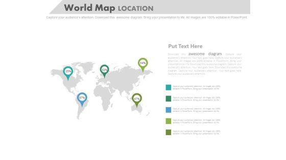 World Map For Global Business Report Powerpoint Slides World Map For Global Business Report Powerpoint Slides