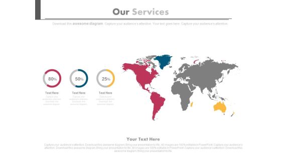 World Map Our Services Diagram Powerpoint Slides World Map Our Services Diagram Powerpoint Slides