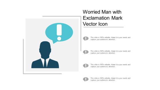 Worried Man With Exclamation Mark Vector Icon Ppt PowerPoint Presentation Infographics Microsoft Worried Man With Exclamation Mark Vector Icon Ppt PowerPoint Presentation Infographics Microsoft