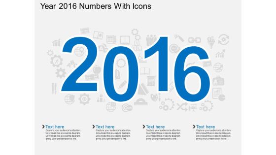 Year 2016 Numbers With Icons Powerpoint Template Year 2016 Numbers With Icons Powerpoint Template