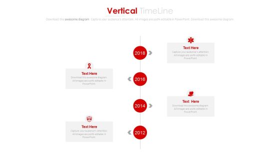 Year Based Vertical Timeline With Company Profile Powerpoint Slides Year Based Vertical Timeline With Company Profile Powerpoint Slides