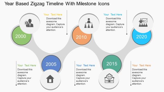 Year Based Zigzag Timeline With Milestone Icons Powerpoint Template Year Based Zigzag Timeline With Milestone Icons Powerpoint Template