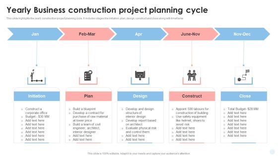 Yearly Business Construction Project Planning Cycle Information PDF Yearly Business Construction Project Planning Cycle Information PDF