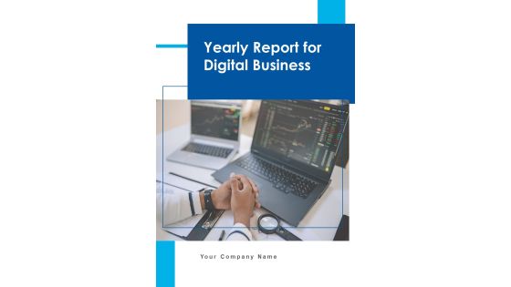 Yearly Report For Digital Business One Pager Documents