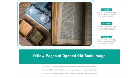 Yellow Pages Of Opened Old Book Image Ppt PowerPoint Presentation Gallery Example Topics PDF