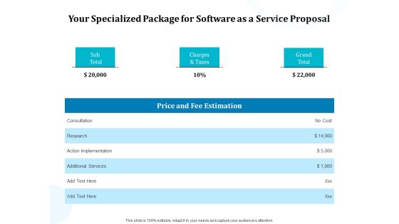 Your Specialized Package For Software As A Service Proposal Ppt Layouts Guidelines PDF Your Specialized Package For Software As A Service Proposal Ppt Layouts Guidelines PDF