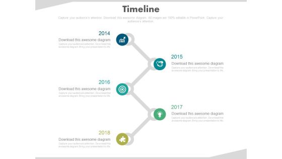 Zigzag Timeline With Business Icons Powerpoint Slides Zigzag Timeline With Business Icons Powerpoint Slides