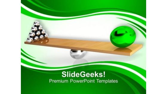 A Green Model Leading His Team PowerPoint Templates Ppt Backgrounds For Slides 0213