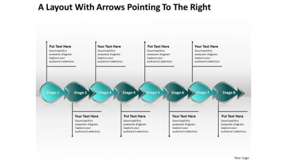 A Layout With Arrows Pointing To The Right Flowchart Programs PowerPoint Slides A Layout With Arrows Pointing To The Right Flowchart Programs PowerPoint Slides