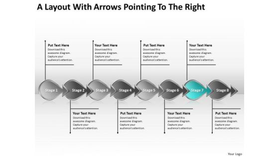 A Layout With Arrows Pointing To The Right Proto Type PowerPoint Templates
