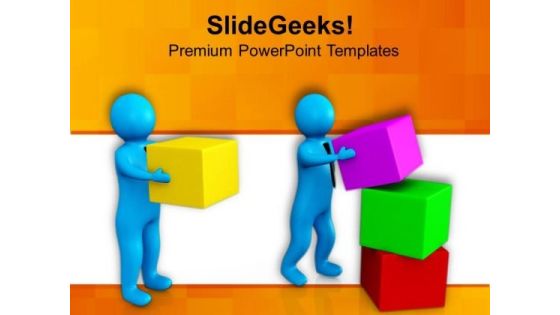 A Man Helping His Co Worker PowerPoint Templates Ppt Backgrounds For Slides 0713 A Man Helping His Co Worker PowerPoint Templates Ppt Backgrounds For Slides 0713