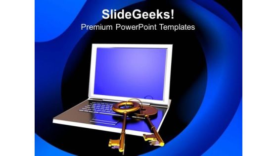 A Pair Of Keys With Laptop Business PowerPoint Templates And PowerPoint Themes 0812 A Pair Of Keys With Laptop Business PowerPoint Templates And PowerPoint Themes 0812