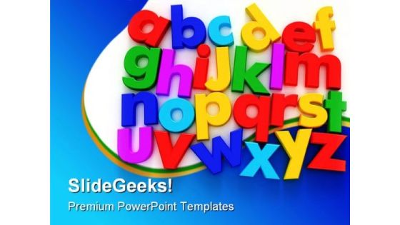 A To Z Education PowerPoint Template 1010 A To Z Education PowerPoint Template 1010