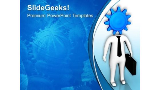 Abstract Background With Business Man PowerPoint Templates Ppt Backgrounds For Slides 0413