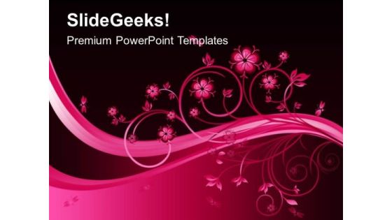 Abstract Floral Design PowerPoint Templates And PowerPoint Themes 0312