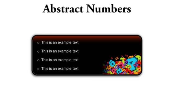 Abstract Numbers Education PowerPoint Presentation Slides R Abstract Numbers Education PowerPoint Presentation Slides R
