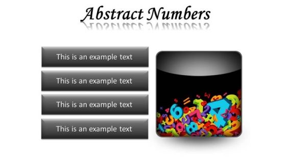 Abstract Numbers Education PowerPoint Presentation Slides S Abstract Numbers Education PowerPoint Presentation Slides S