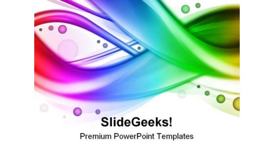 Abstract Rainbow Beauty PowerPoint Template 0910 Abstract Rainbow Beauty PowerPoint Template 0910