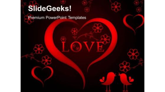 Abstract Red Heart With Love Metaphor PowerPoint Templates And PowerPoint Themes 0312 Abstract Red Heart With Love Metaphor PowerPoint Templates And PowerPoint Themes 0312