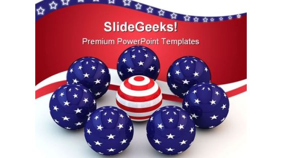 Abstract Spheres Americana PowerPoint Templates And PowerPoint Backgrounds 0311