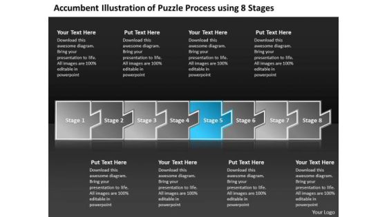 Accumbent Illustration Of Puzzle Process Using 8 Stages Online Flowchart PowerPoint Slides Accumbent Illustration Of Puzzle Process Using 8 Stages Online Flowchart PowerPoint Slides