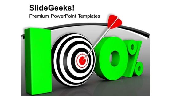 Achieve Hundred Percentage Of Result PowerPoint Templates Ppt Backgrounds For Slides 0513 Achieve Hundred Percentage Of Result PowerPoint Templates Ppt Backgrounds For Slides 0513