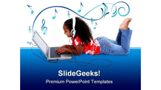 Adorable Girl On Laptop Computer PowerPoint Templates And PowerPoint Backgrounds 0311 Adorable Girl On Laptop Computer PowerPoint Templates And PowerPoint Backgrounds 0311