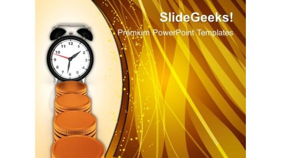 Alarm Clock With The Money Crisis PowerPoint Templates And PowerPoint Themes 1012 Alarm Clock With The Money Crisis PowerPoint Templates And PowerPoint Themes 1012
