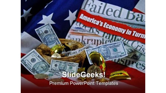 America Economy Globe PowerPoint Template 1110 America Economy Globe PowerPoint Template 1110