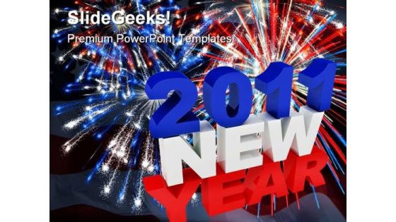 America New Year 2011 Festival PowerPoint Template 1010 America New Year 2011 Festival PowerPoint Template 1010