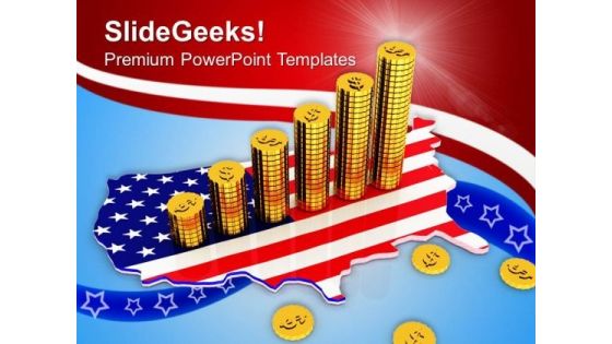 American Dollar Growth Business PowerPoint Templates And PowerPoint Themes 0812