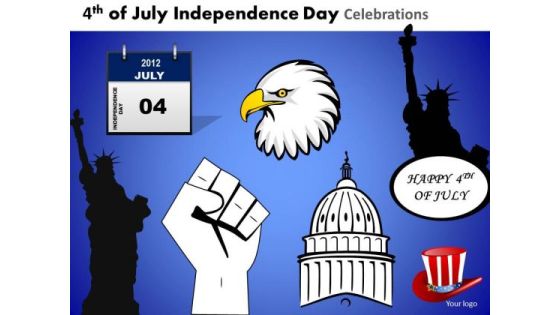 American Independence Icons PowerPoint Slides American Independence Icons PowerPoint Slides