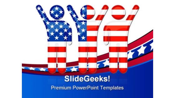 American People PowerPoint Template 1010