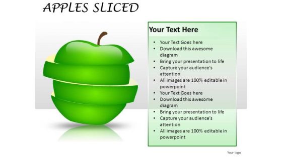 Analyze Apples Sliced PowerPoint Slides And Ppt Diagram Templates