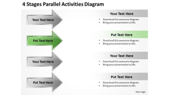 Applications Of Parallel Processing 4 Stages Activities Diagram PowerPoint Templates Applications Of Parallel Processing 4 Stages Activities Diagram PowerPoint Templates