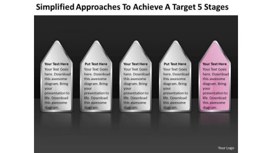 Approaches To Achieve Target 5 Stages Ppt Business Plan For Dummies PowerPoint Templates Approaches To Achieve Target 5 Stages Ppt Business Plan For Dummies PowerPoint Templates