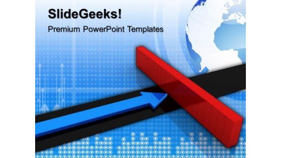 Arrow And Wall Metaphor PowerPoint Templates And PowerPoint Themes 1012 Arrow And Wall Metaphor PowerPoint Templates And PowerPoint Themes 1012